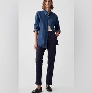 Gap Midrise Downtown Khakis in Navy